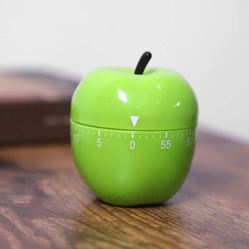 woobles Kitchen Timer, 60 Minutes Mechanical Wind-Up Timer Apple Shape Kitchen Cooking Timer No Battery Needed,Suitable for Kitchen Cooking Baking Housework Labs Timing - Image 5